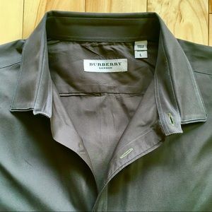 Burberry London Olive Green Casual Shirt